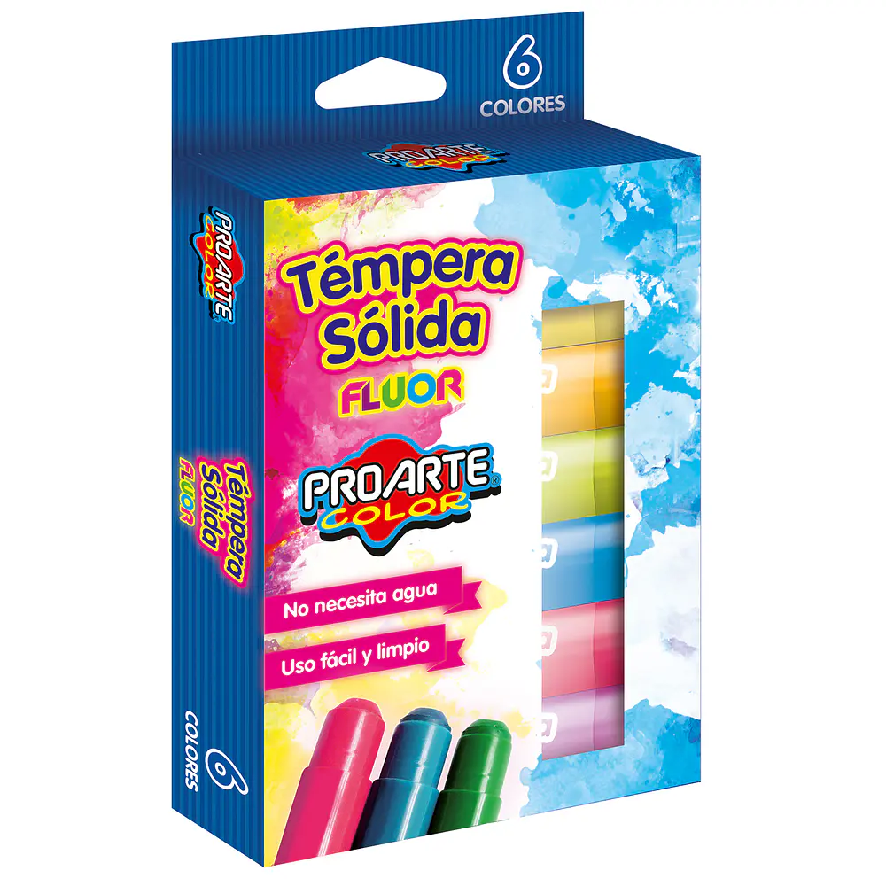 TEMPERA SOLIDA 6 COLORES FUOR PROARTE