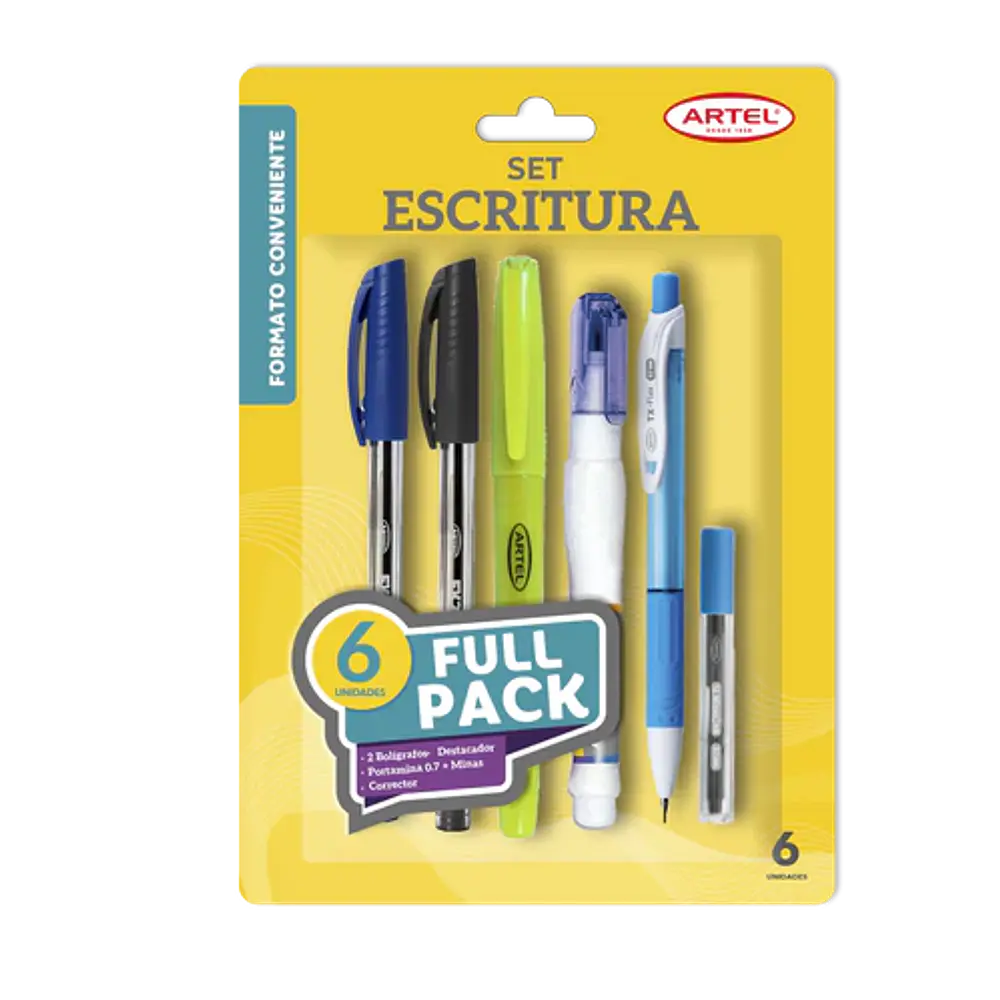 SET ESCRITURA 6 PIEZAS