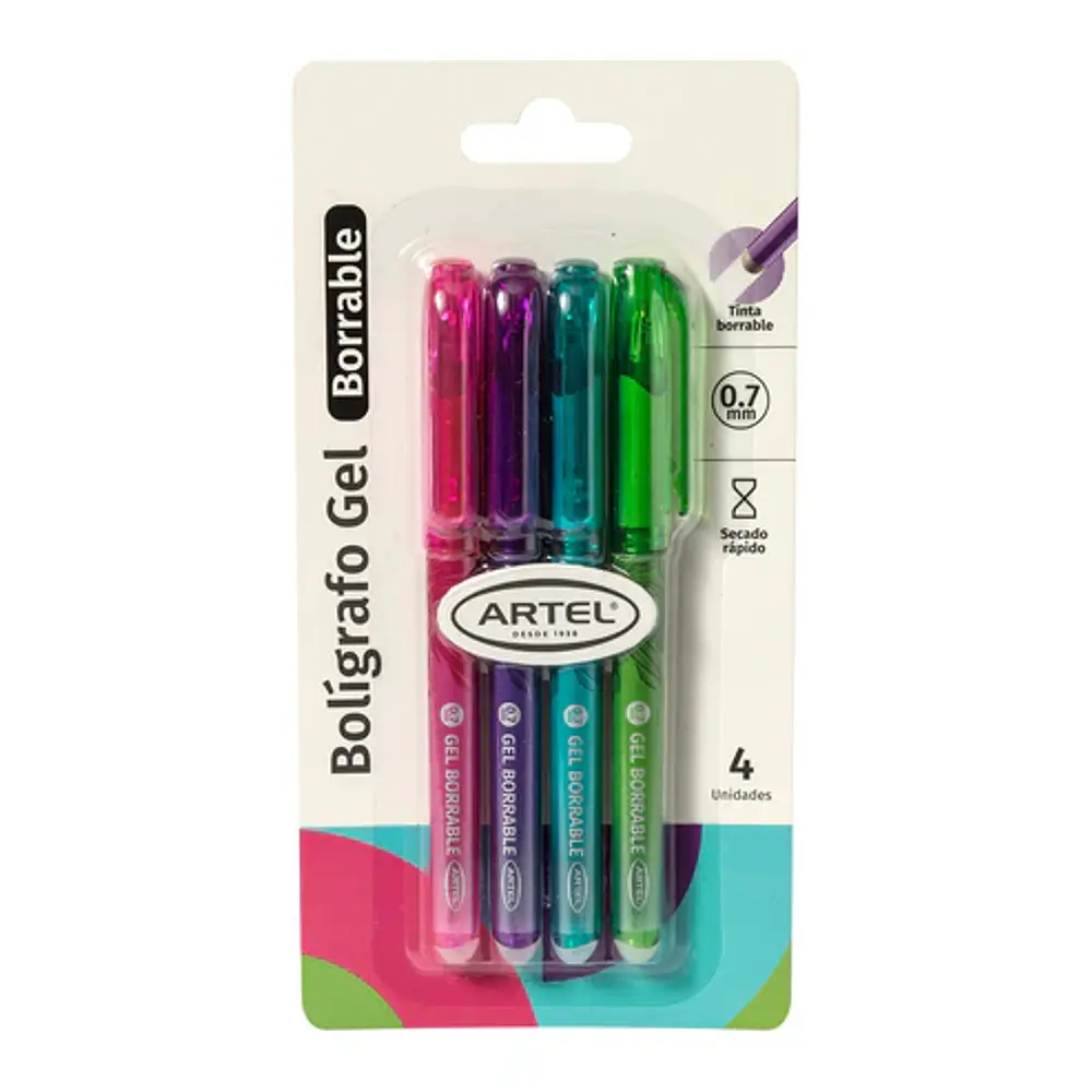 BLISTER BOLÍGRAFO GEL BORRABLE 