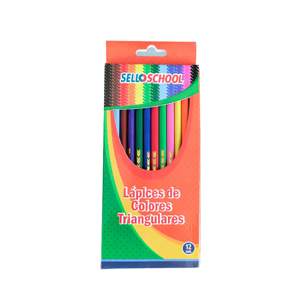 LAPICES 12 COLORES TRIANGULARES