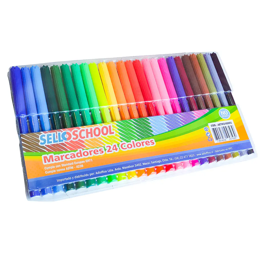 MARCADORES SCRIPTO 24 COLORES