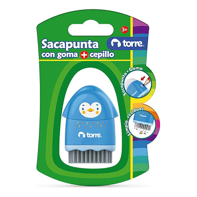 BL.SACAPUNTAS C/GOMA + CEPILLO