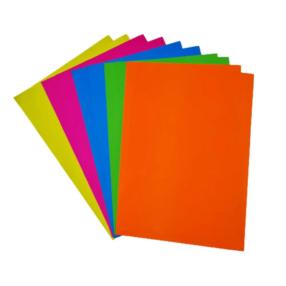 CARTULINA FLUORESCENTE - DIFERENTES COLORES