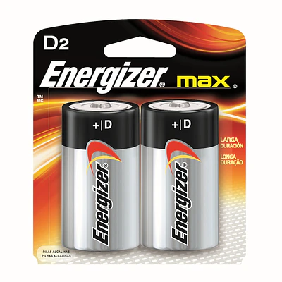 PILA GRANDE "D" POR 2 ENERGIZER