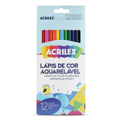 LAPICES 12 COLORES ACUARELABLES HEXAGONAL