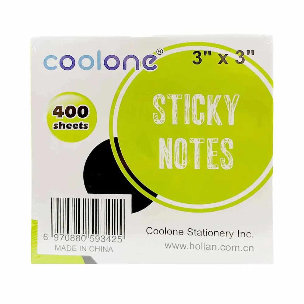 TACO ADHESIVO 75X75MM 4 COL NEON 400 HJS