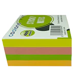 TACO ADHESIVO 75X75MM 4 COL NEON 400 HJS