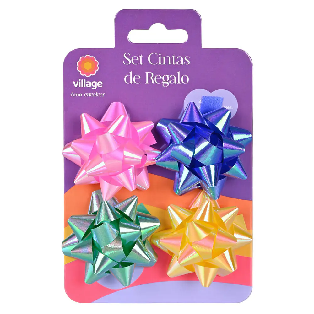 SET 4 CINTAS DE REGALO PEQUEÑAS BASIC