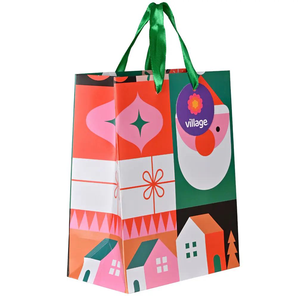 BOLSA DE REGALO NAVIDAD VILLAGE