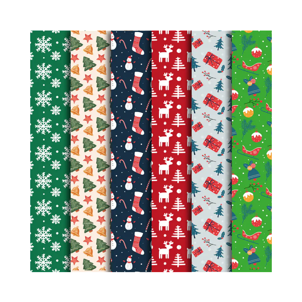 PAPEL DE REGALO NAVIDAD COUCHE 70X100CM