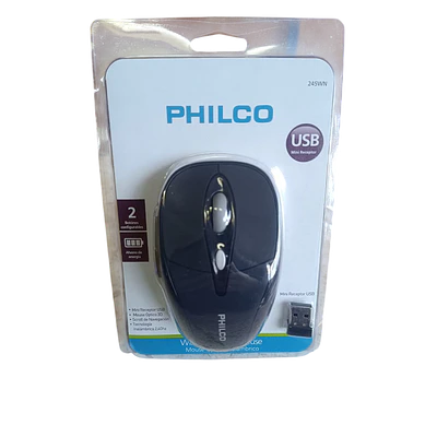 MOUSE OPTICO INALAMBRICO NEGRO