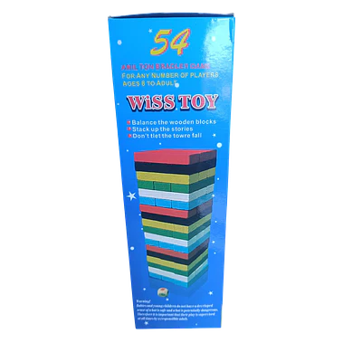 JUEGO YENGA MADERA COLOR 54 PZS.