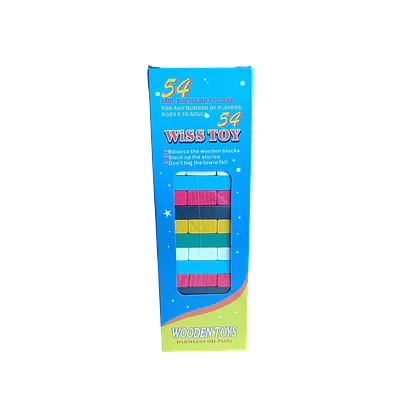 JUEGO YENGA MADERA COLOR 54 PZS.