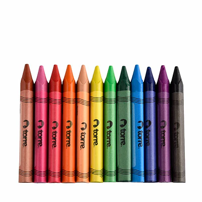 LAPICES CERA 12 COLORES JUMBO TRIANGULAR