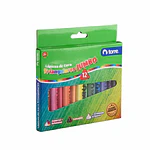 LAPICES CERA 12 COLORES JUMBO TRIANGULAR
