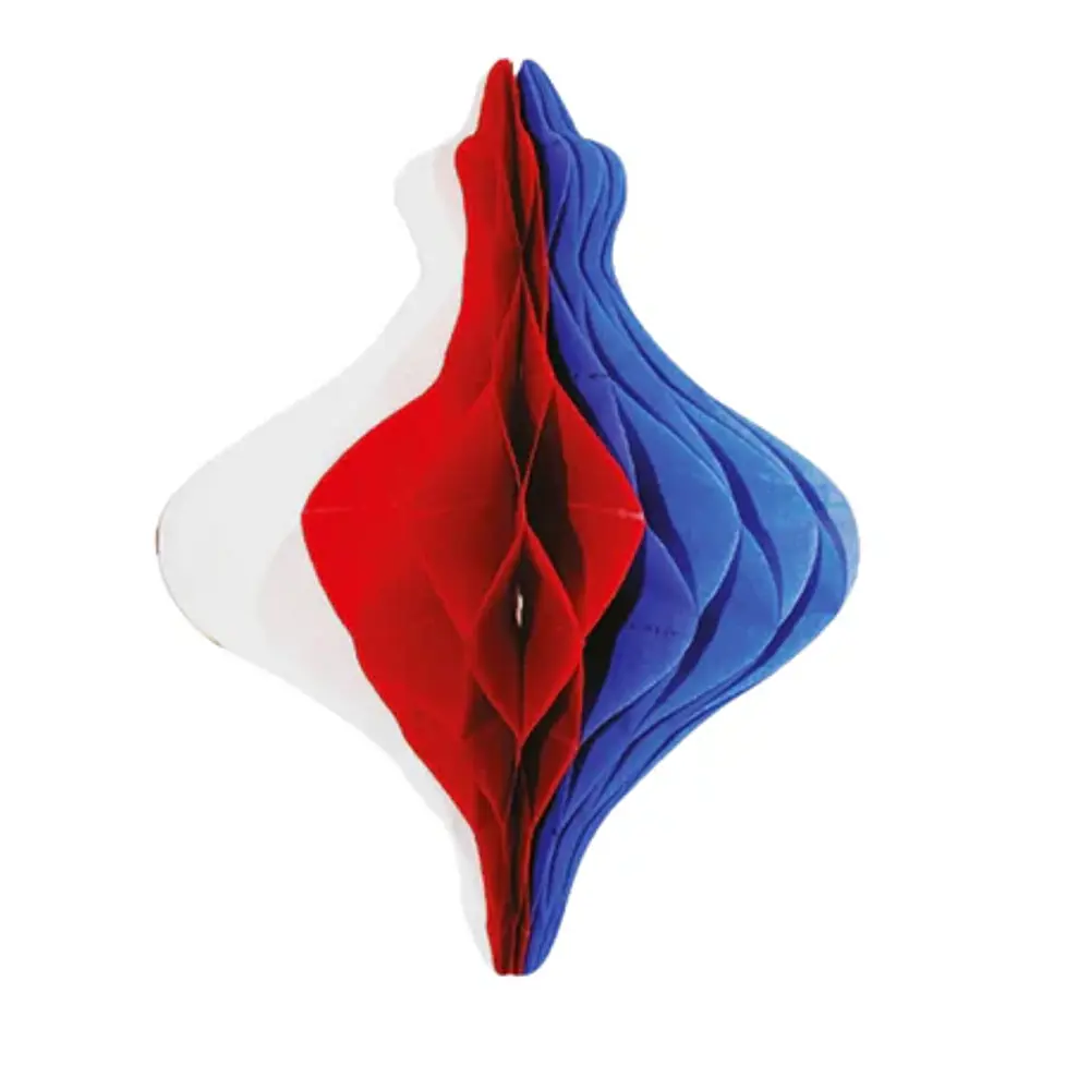 ADORNO GRANDE TROMPO TRICOLOR 30CMS.