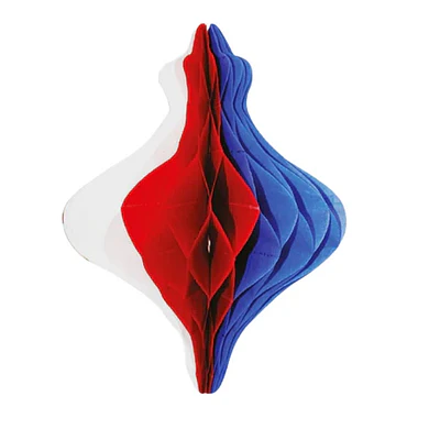 ADORNO GRANDE TROMPO TRICOLOR 30CMS.