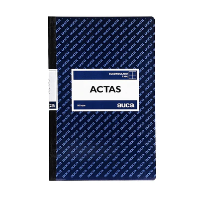 LIBRO ACTAS CUADRICULADO 50 HJS AUCA