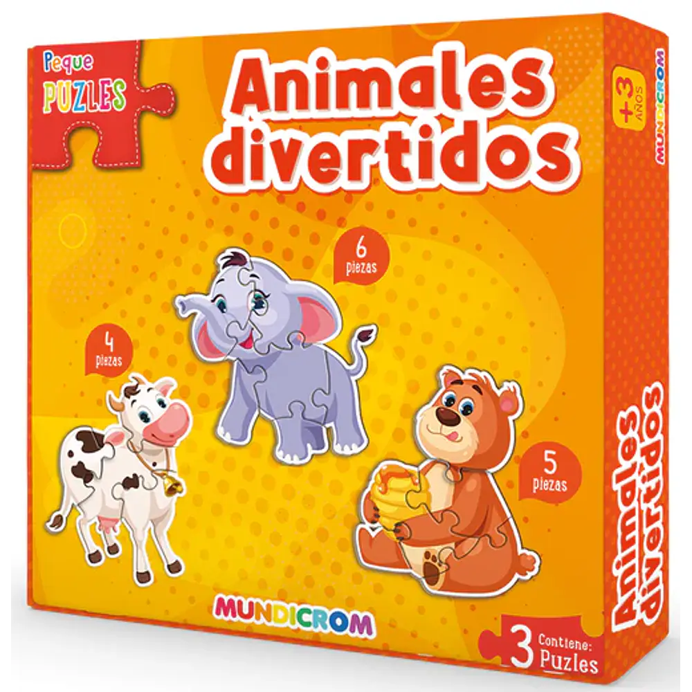 PUZZLE PEQUE ANIMALES DIVERTIDOS