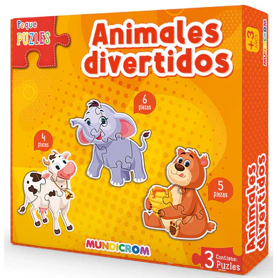 PUZZLE PEQUE ANIMALES DIVERTIDOS