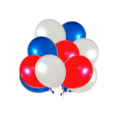 GLOBO LISO #9 TRICOLOR 25 UNIDADES