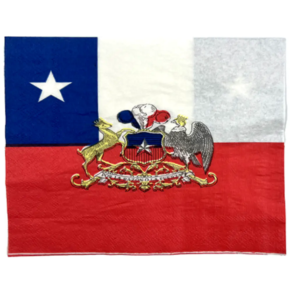 SERVILLETA BANDERA CON ESCUDO