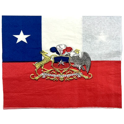 SERVILLETA BANDERA CON ESCUDO