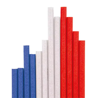 BOMBILLA PAPEL TRICOLOR 24 UNIDADES