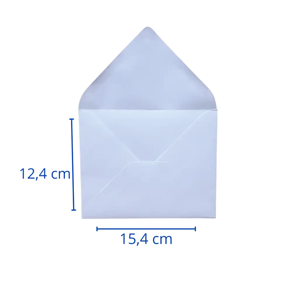 SOBRE CARTA BLANCO 15.4 X 12.4CM