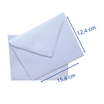 SOBRE CARTA BLANCO 15.4 X 12.4CM
