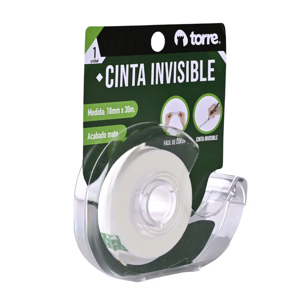 CINTA INVISIBLE C/DISPENSADOR 18X30