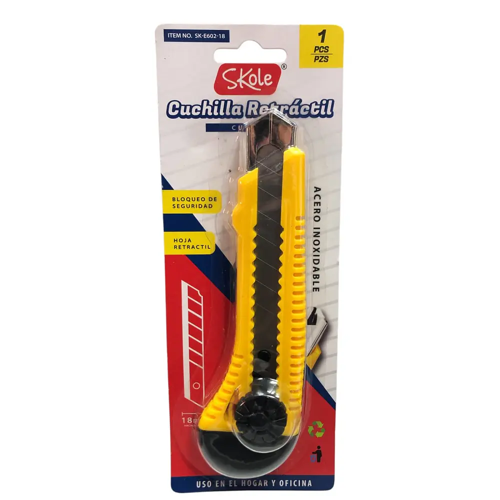 CUCHILLO CARTONERO RETRACTIL 