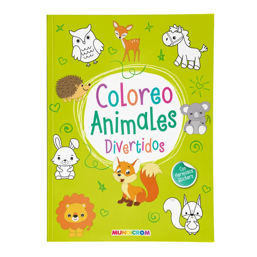 LIBRO COLOREO ANIMALES DIVERTIDOS