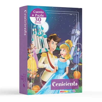 CUENTO+PUZLE 30 PIEZAS CENICIENTA