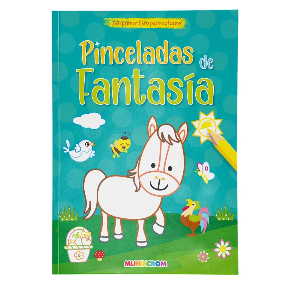 LIBRO PARA COLOREAR PINCELADAS DE FANTASIAS