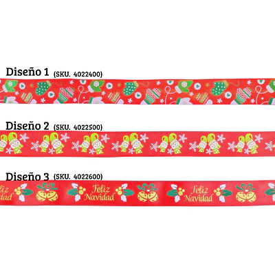CINTA NAVIDAD DIFERENTES DISEÑOS