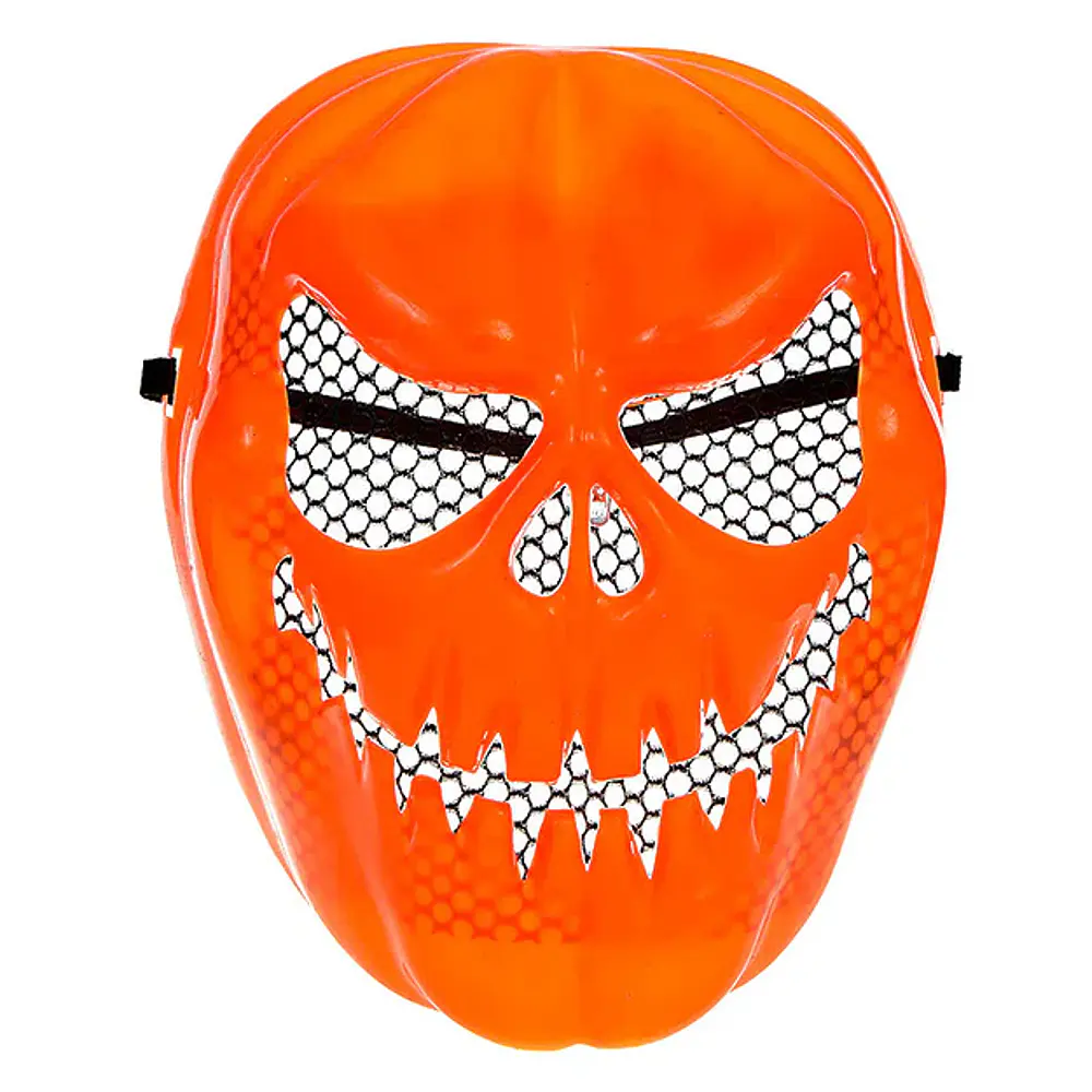 MASCARA CALABAZA DIABOLICA NARANJA
