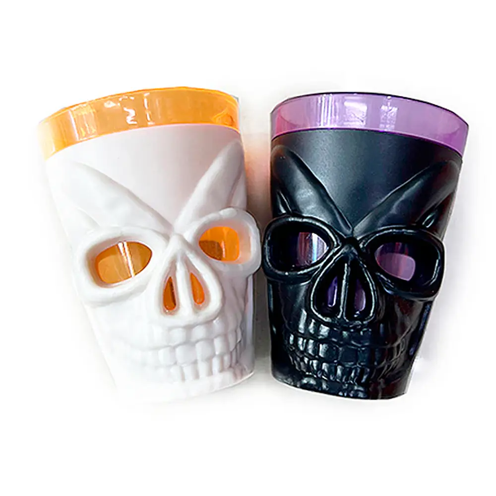 VASO CALAVERA CON LUZ 