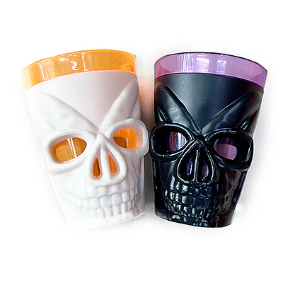 VASO CALAVERA CON LUZ 
