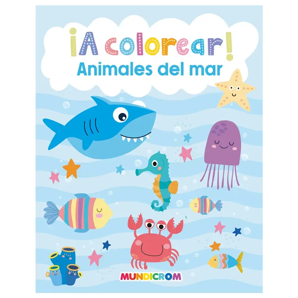 LIBRO PARA COLOREAR ANIMALES DEL MAR