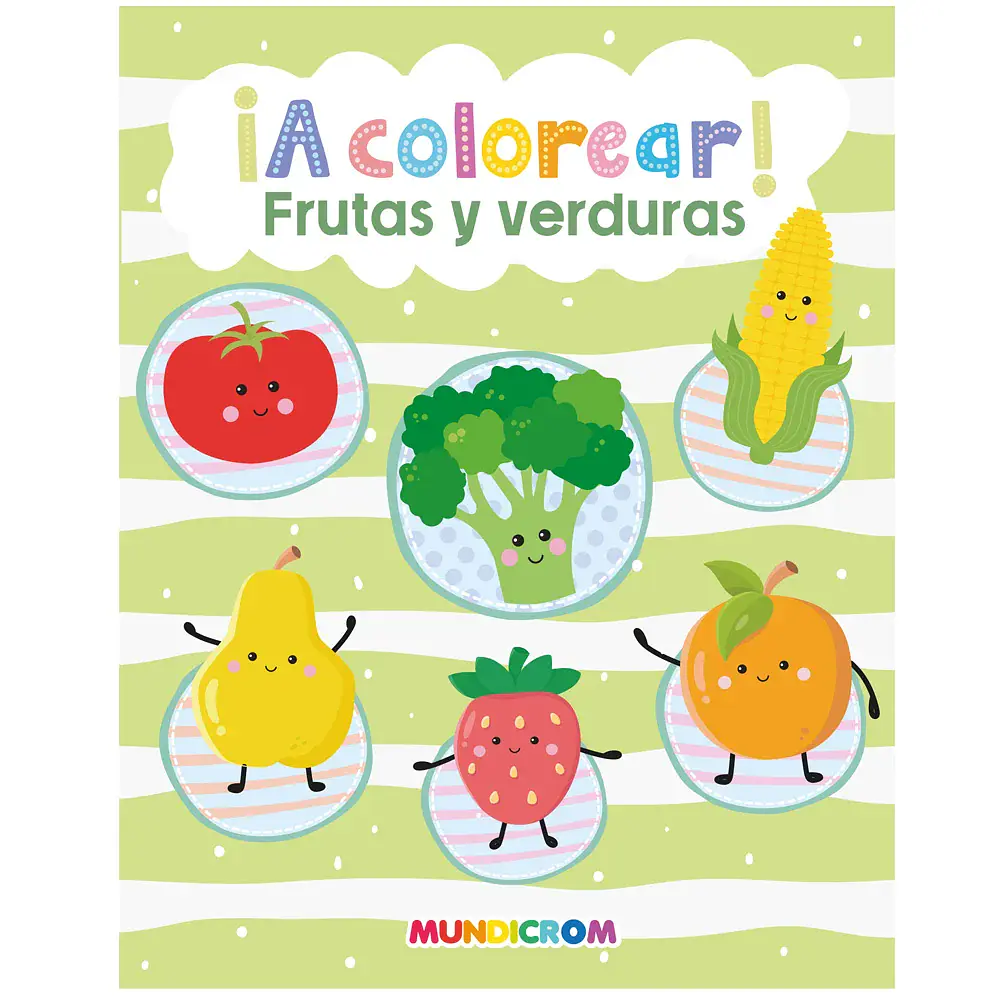LIBRO PARA COLOREAR FRUTAS Y VERDURAS