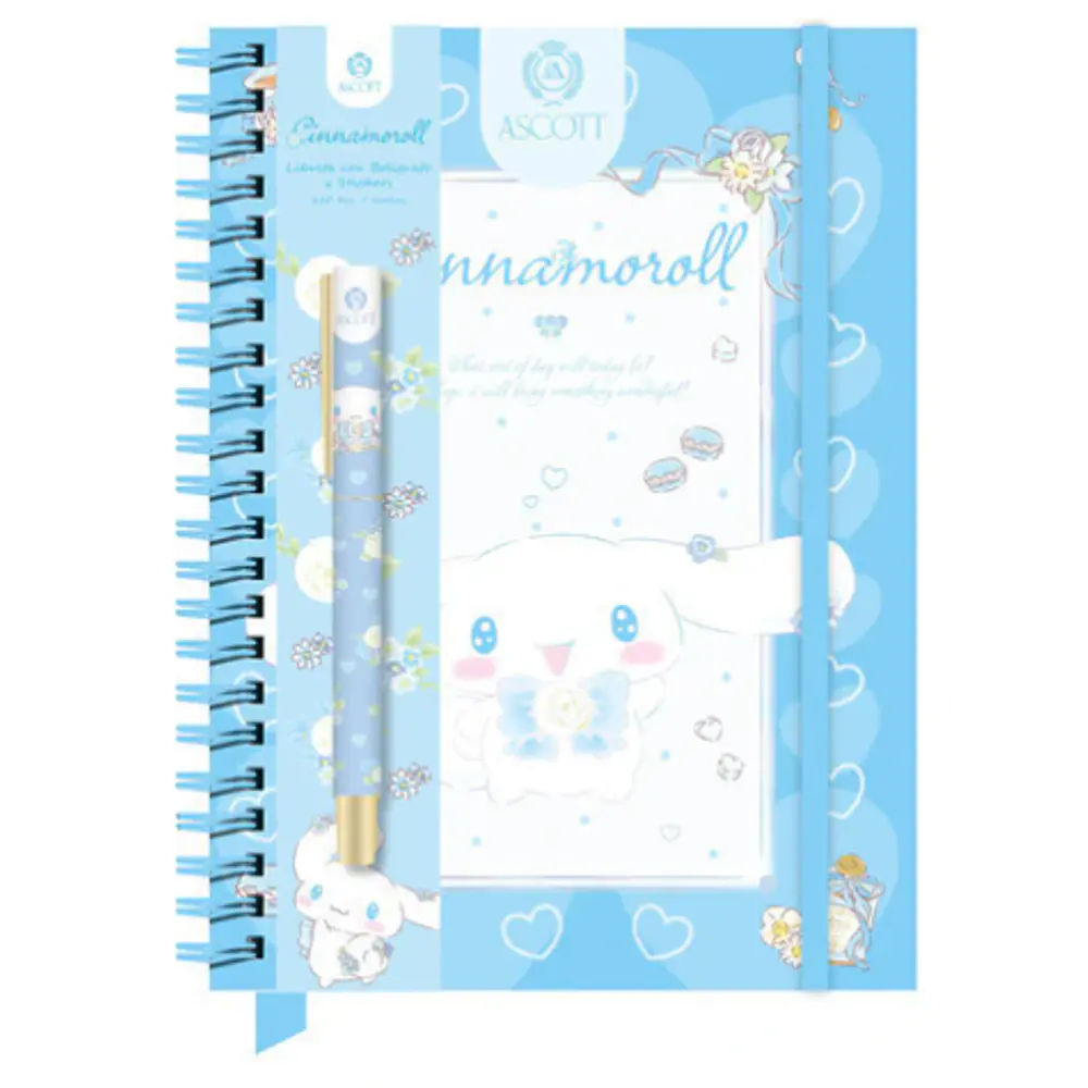 SET LIBRETA CINNAMOROLL + BOLIGRAFO