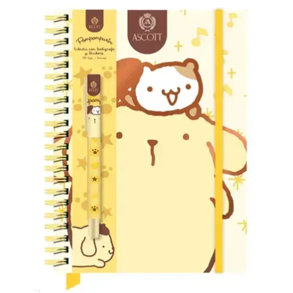 SET LIBRETA POMPOMPURIN + BOLIGRAFO
