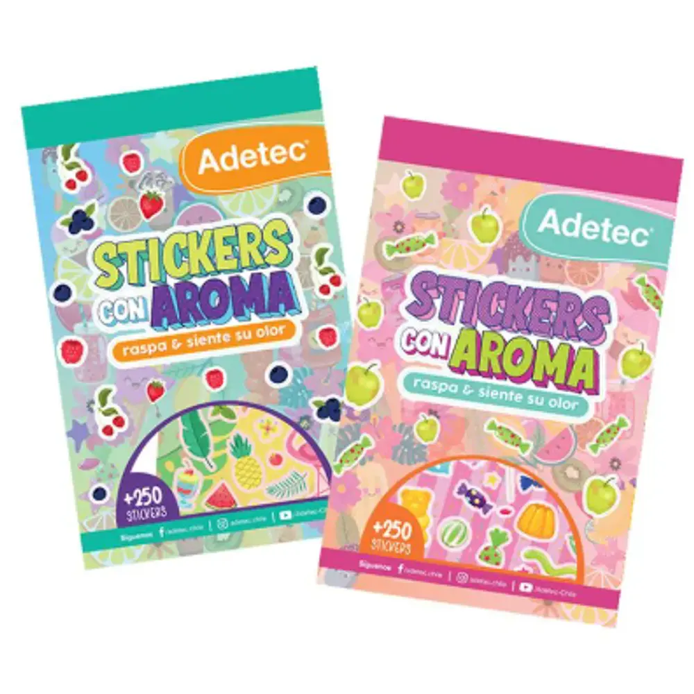 BLOCK DE STICKERS CON AROMA
