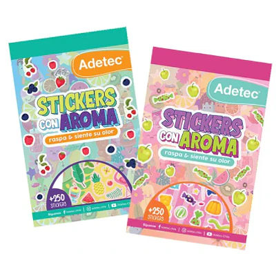BLOCK DE STICKERS CON AROMA