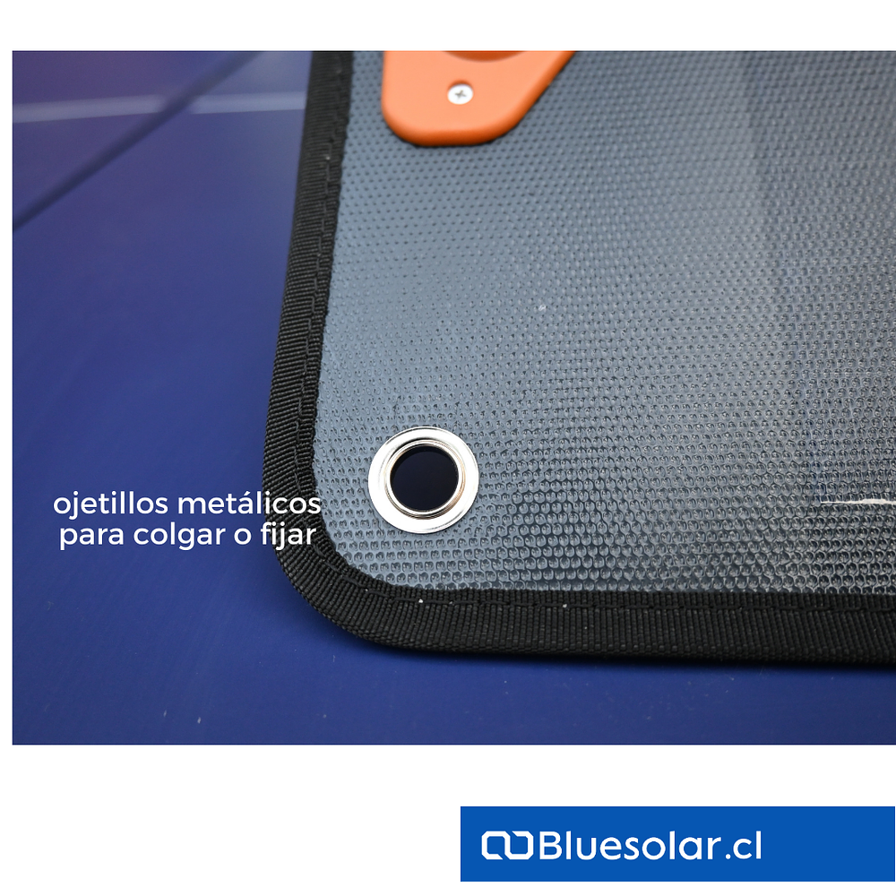 Bluesun 60P Panel Solar Portátil 60W -3 salidas de carga