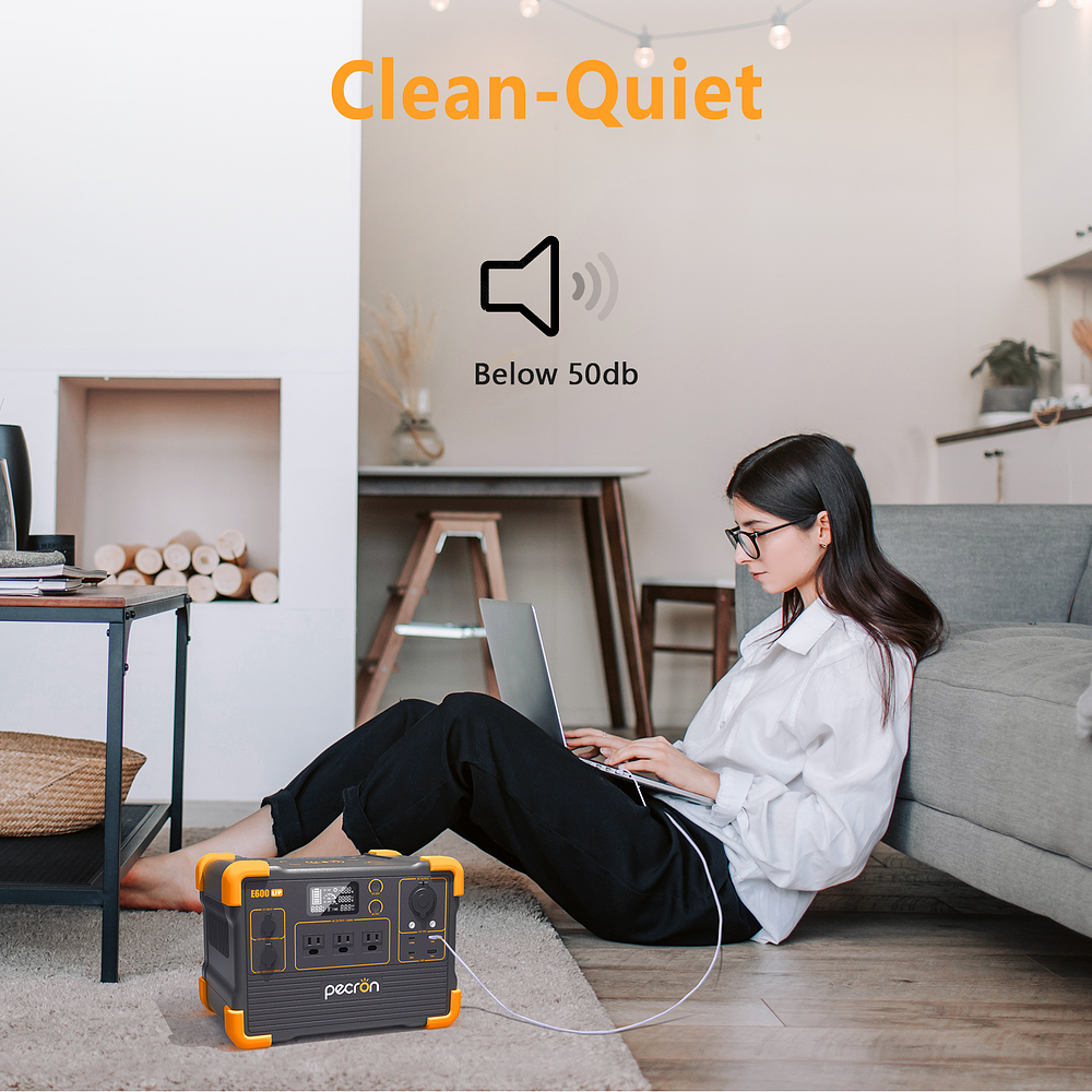 PECRON E600LFP Estación Solar Portátil 1200W 614Wh LiFePo4
