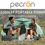 PECRON E1000LFP Estación Solar Portátil 1800W 1024Wh LiFePo4