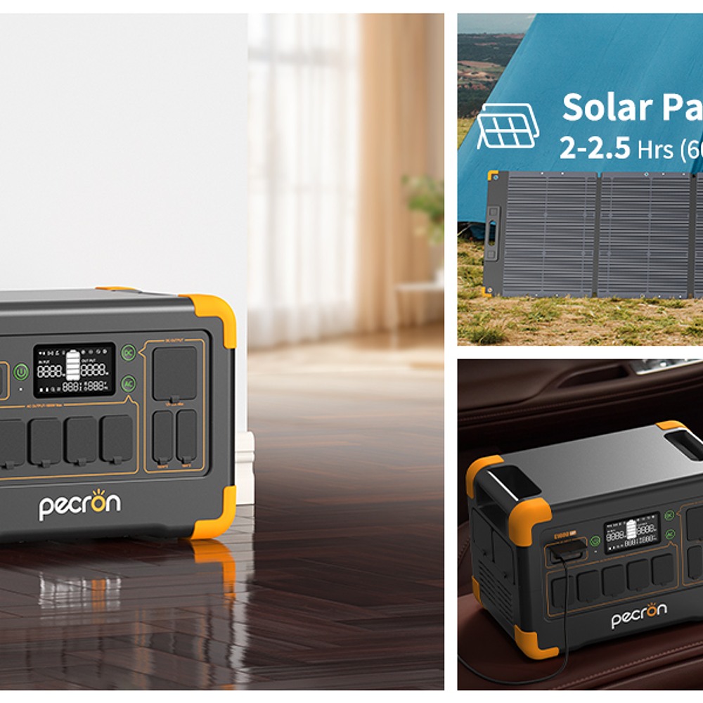 PECRON E1000LFP Estación Solar Portátil 1800W 1024Wh LiFePo4