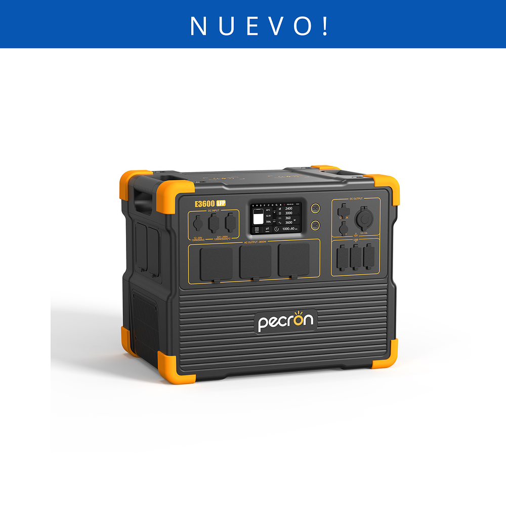 PECRON E3600LFP Estación Solar Portátil 3600W 3072Wh LiFePo4